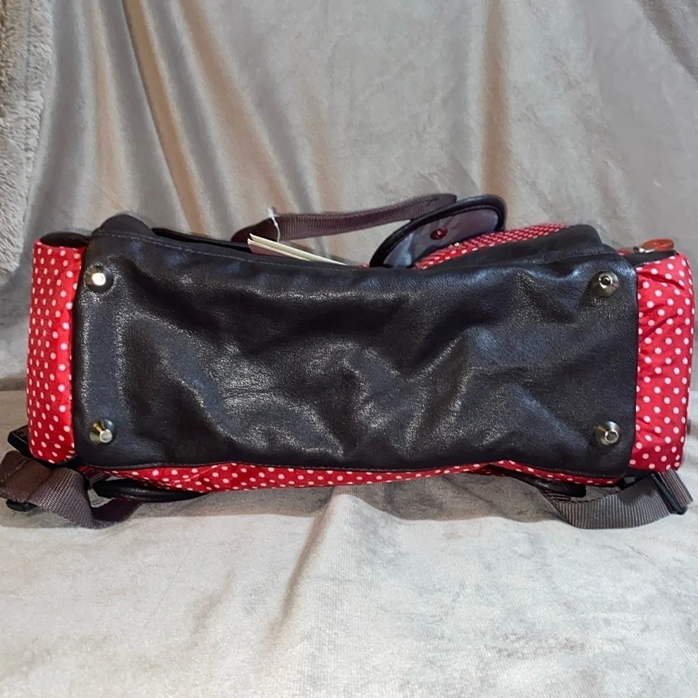 Westlife white and red polkadot diaper bag 🆕